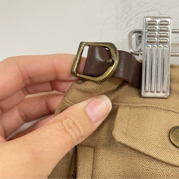 Lauren Ralph Lauren Tan High Rise Straight Leg Trouser Pants 12P Dark Academia - Picture 7 of 14